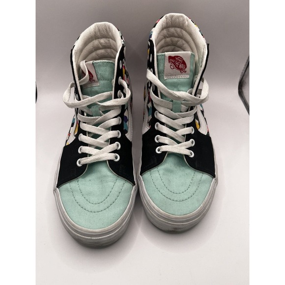 VANS Custom 90s Style Saved By The Bell Checkerboard Sk8-Hi Lace Up M8W9.5 - Picture 4 of 8